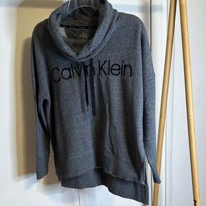 Calvin Klein Women's Charcoal Cowl Neck Sweater